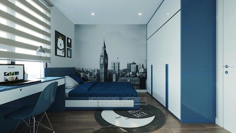 Mẫu giường ngủ gỗ công nghiệp được ưa chuộng nhiều trong các căn hộ chung cư.